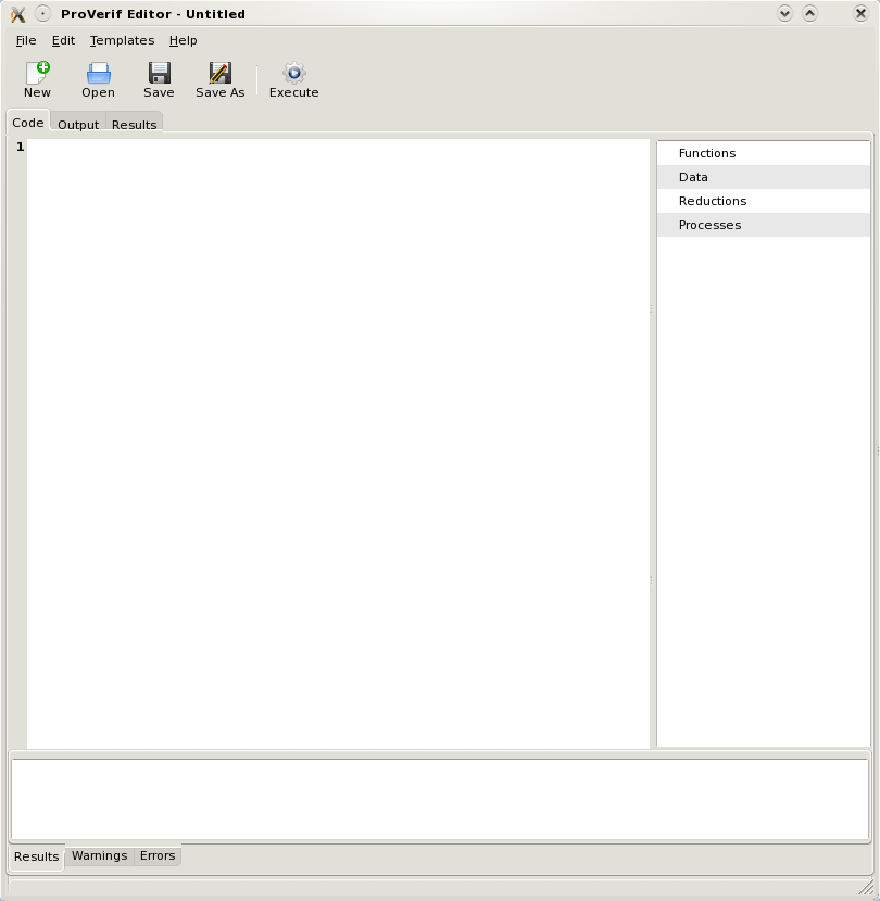 Screenshot of main window